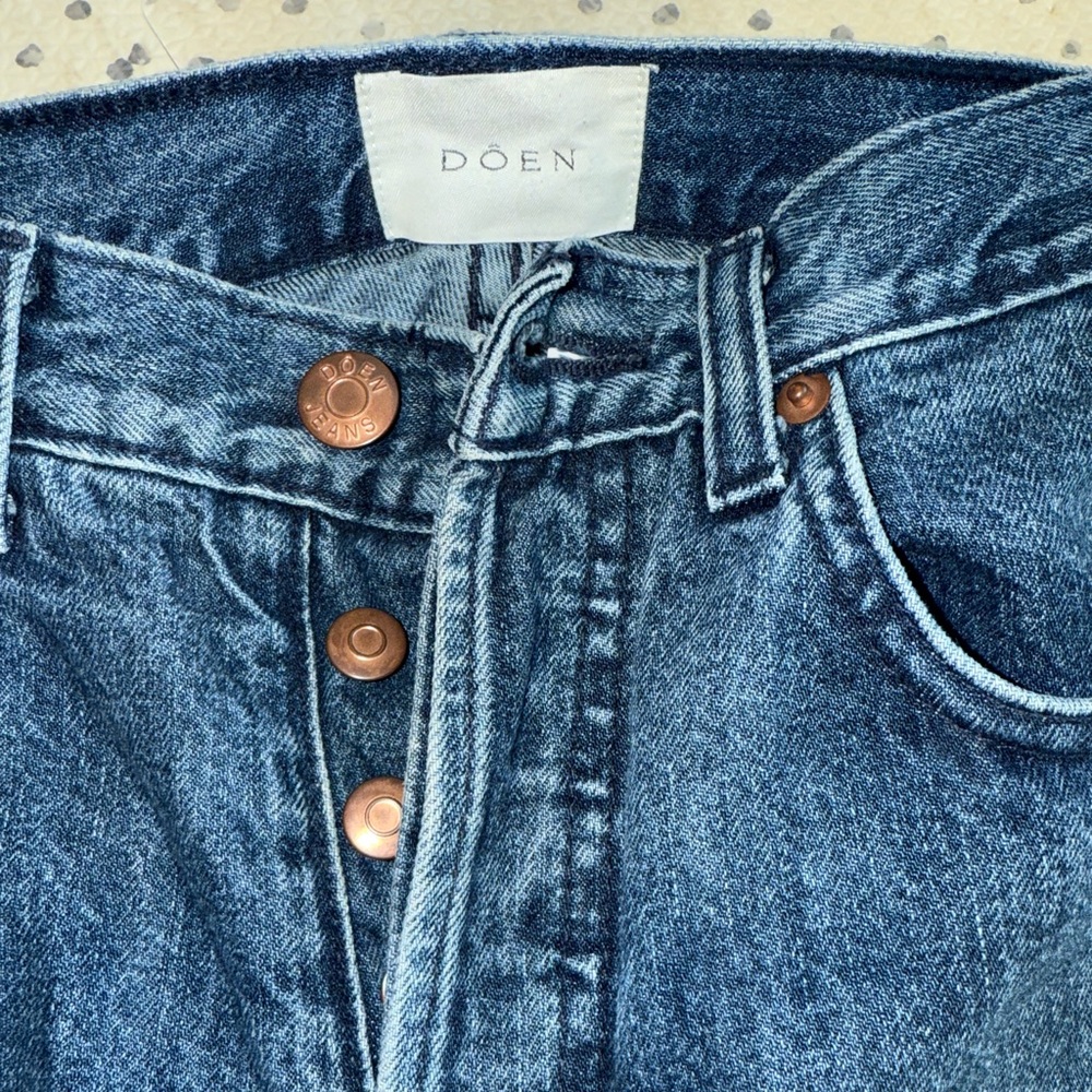 DOEN Mid-Rise Straight Leg Denim - Picture 3 of 10